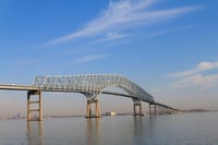 A photo of the Francis Scott Key Bridge in Baltimore, MD. Following a collision with the container ship Dali could result in the most expensive marine insurance payout in modern history.