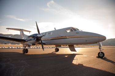 Parked private jet glistening in the sunlight: Fractional Aircraft Owners and Private Jet Club Member Insurance Tips