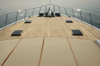 the deck of a yacht