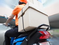 a motorcycle courier