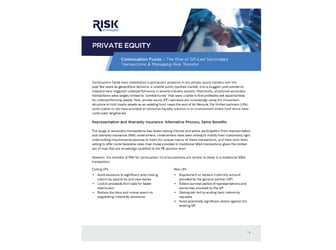 Continuation Funds White Paper